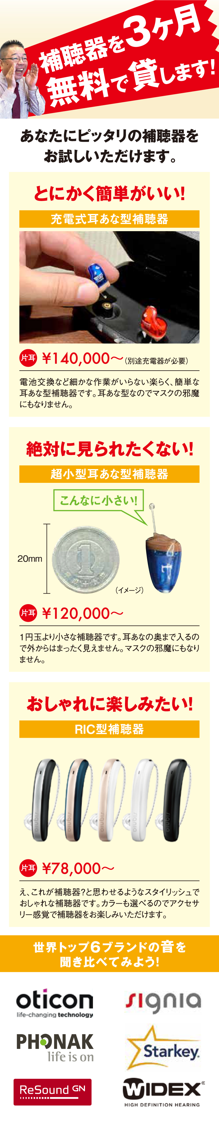補聴器の購入を検討される皆様へ