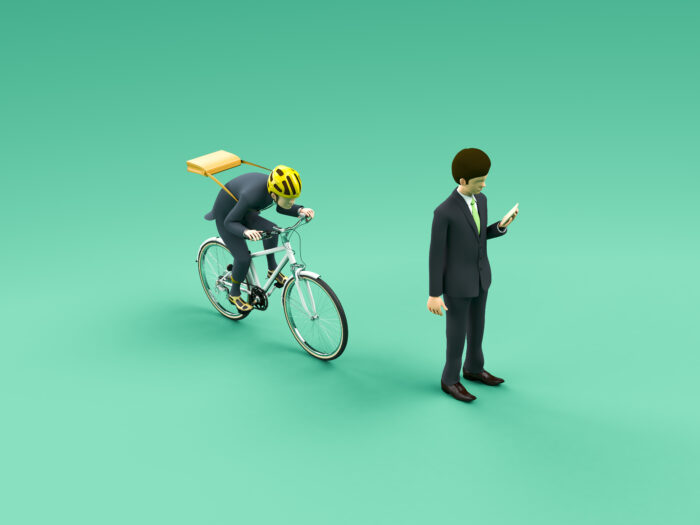 道路を歩いているとき、右後ろから自転車が近づいてきてベルを鳴らした場合、左後ろからベルの音が聞こえてきたと思うので右によけてしまい、ぶつかってしまう可能性があります。