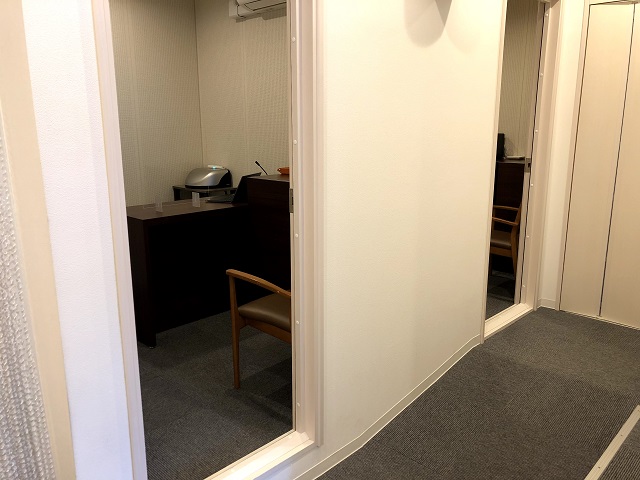 聴検室は使用してない場合でも換気をしています。