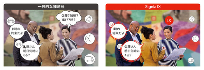 シグニアを着用した時の比較